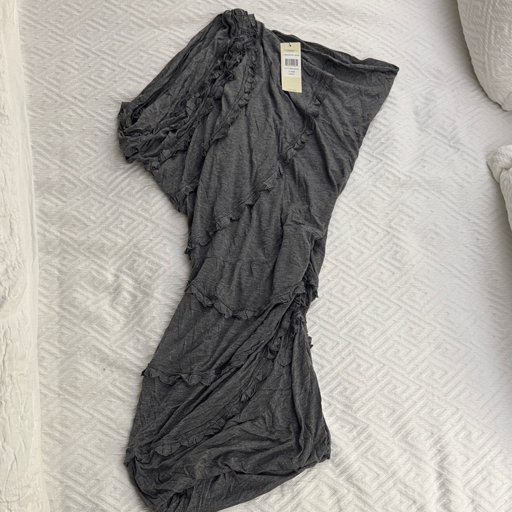 BCBGMaxAzria Charcoal Asymmetrical Dress